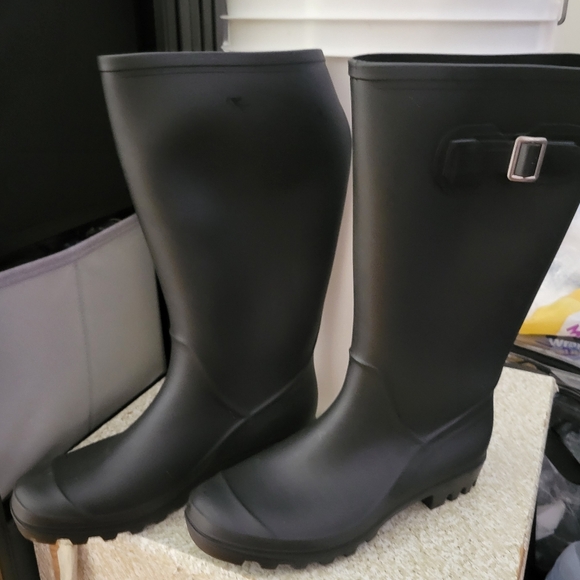 Best Offer...DKSUKO Women's Tall Waterproof Rain Boots Size 8 - Picture 12 of 12